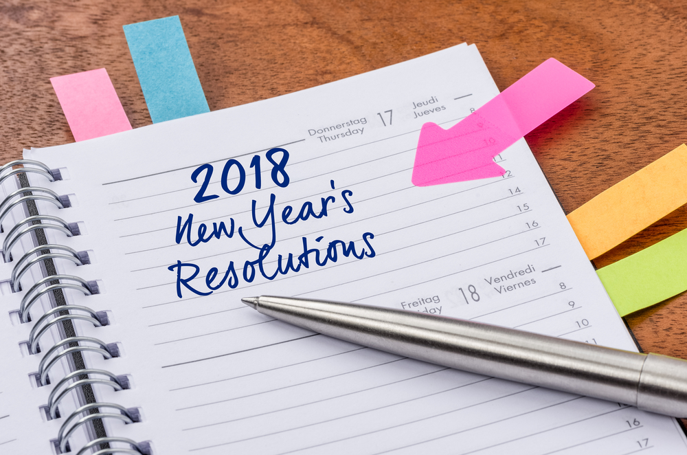 New Year resolutions for 2018