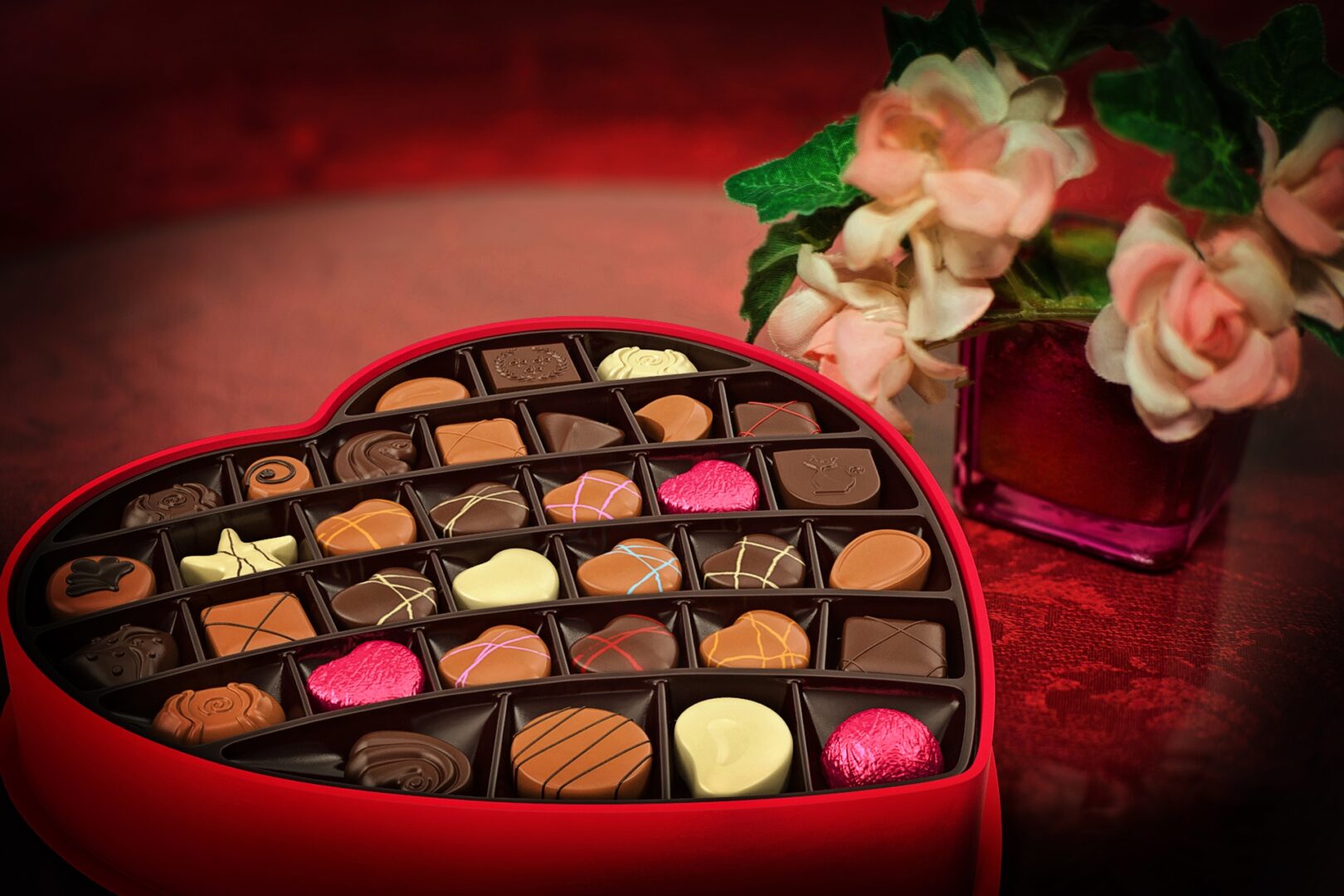A box of chocolates for Valentine's Day